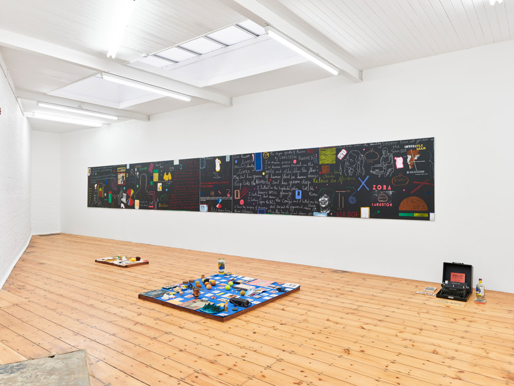 Hamedine-Kane,-Salesman-of-Revolt,-2024.-Installation-view-at-Auto-Italia,-London,-UK.-Courtesy-the-artist.-Photographer_-Daniel-Browne_.