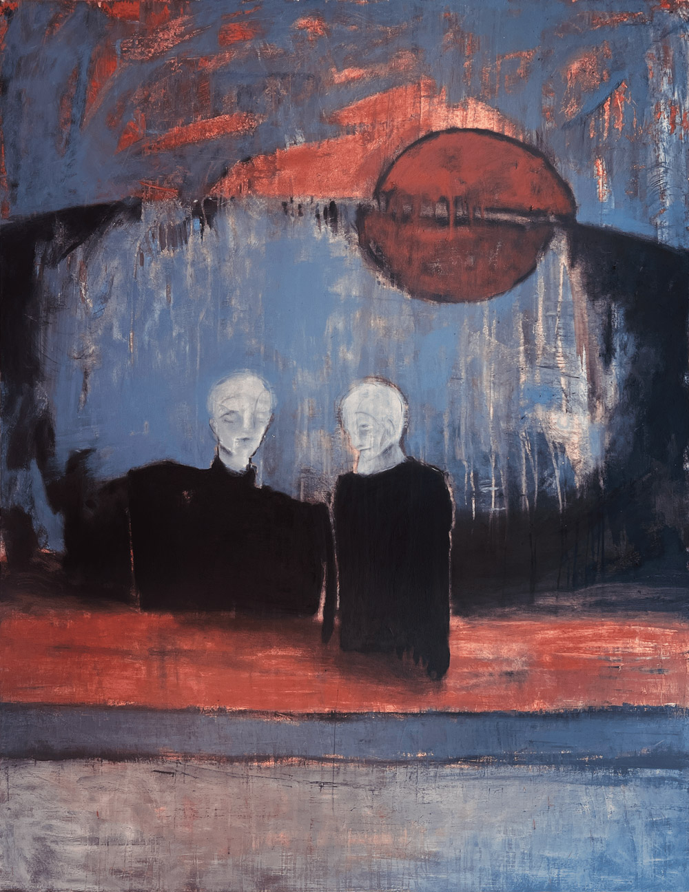 2.-Les-retrouvailles-Oil-paint-on-canvas-180-x140cm-2025