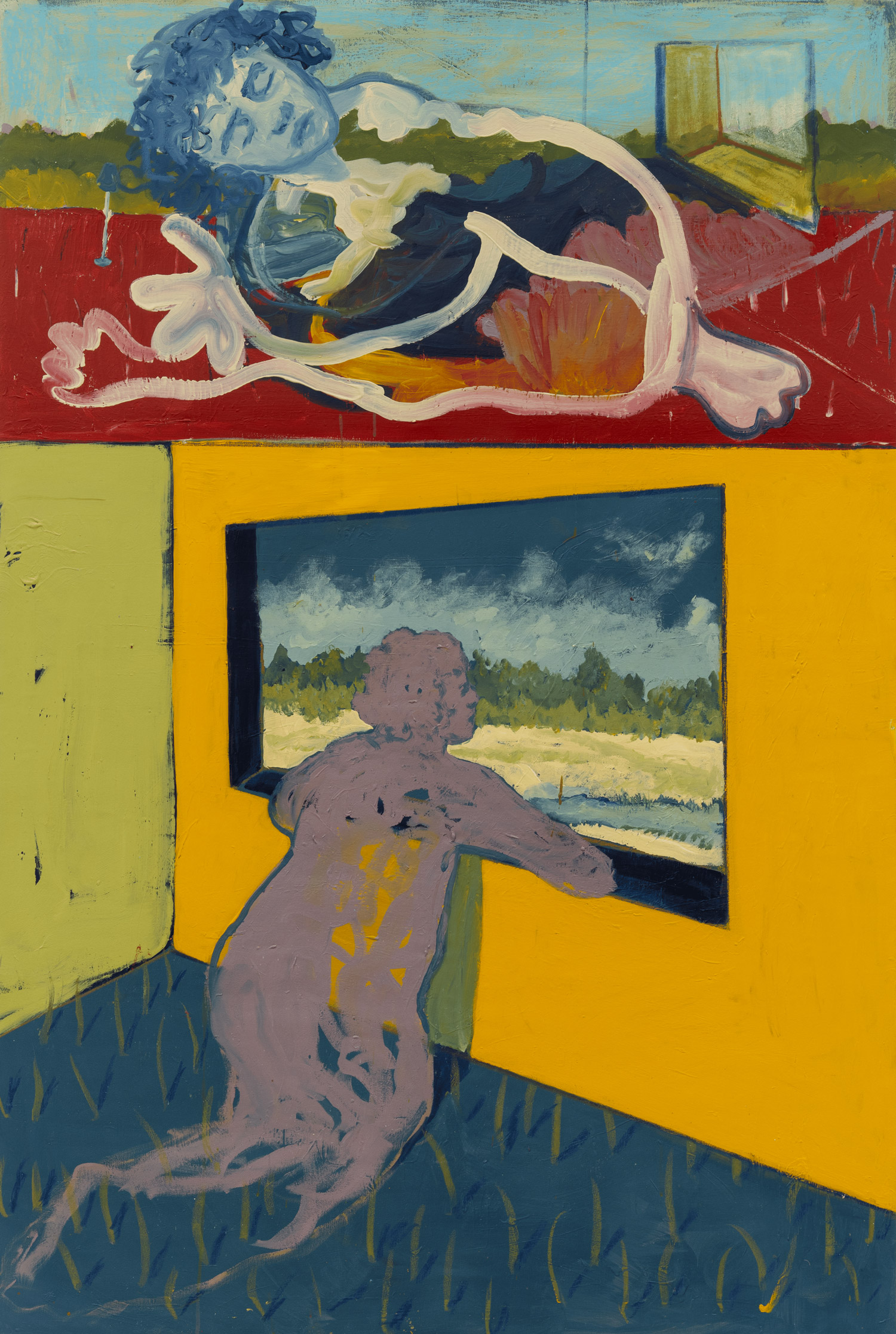 raouchi_windows-to-within,-acrylic-and-pastel-on-canvas_150x100-cm,-2024