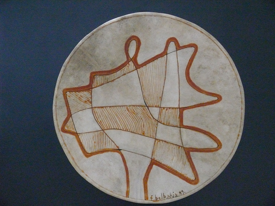 Arbre du désert, 2010 Pigments naturels sur cuivre 57/76 cm