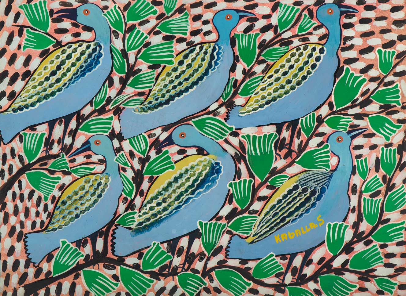 Palestine, 1976, huile sur toile (diptyque), 200 x 300 cm Collection OCP, Casablanca.