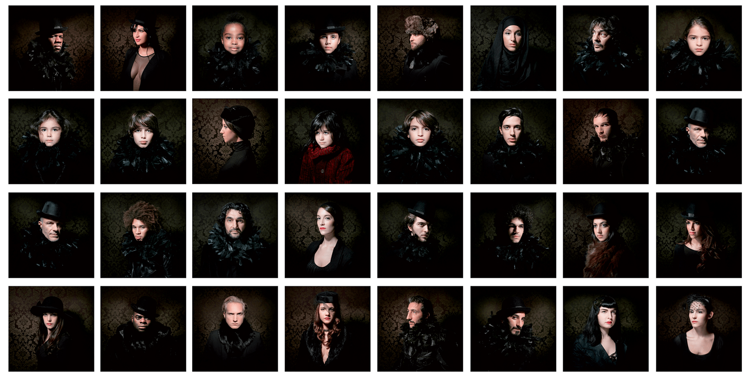 Série de portraits Black & Light, 2012 © Wahib Chehata