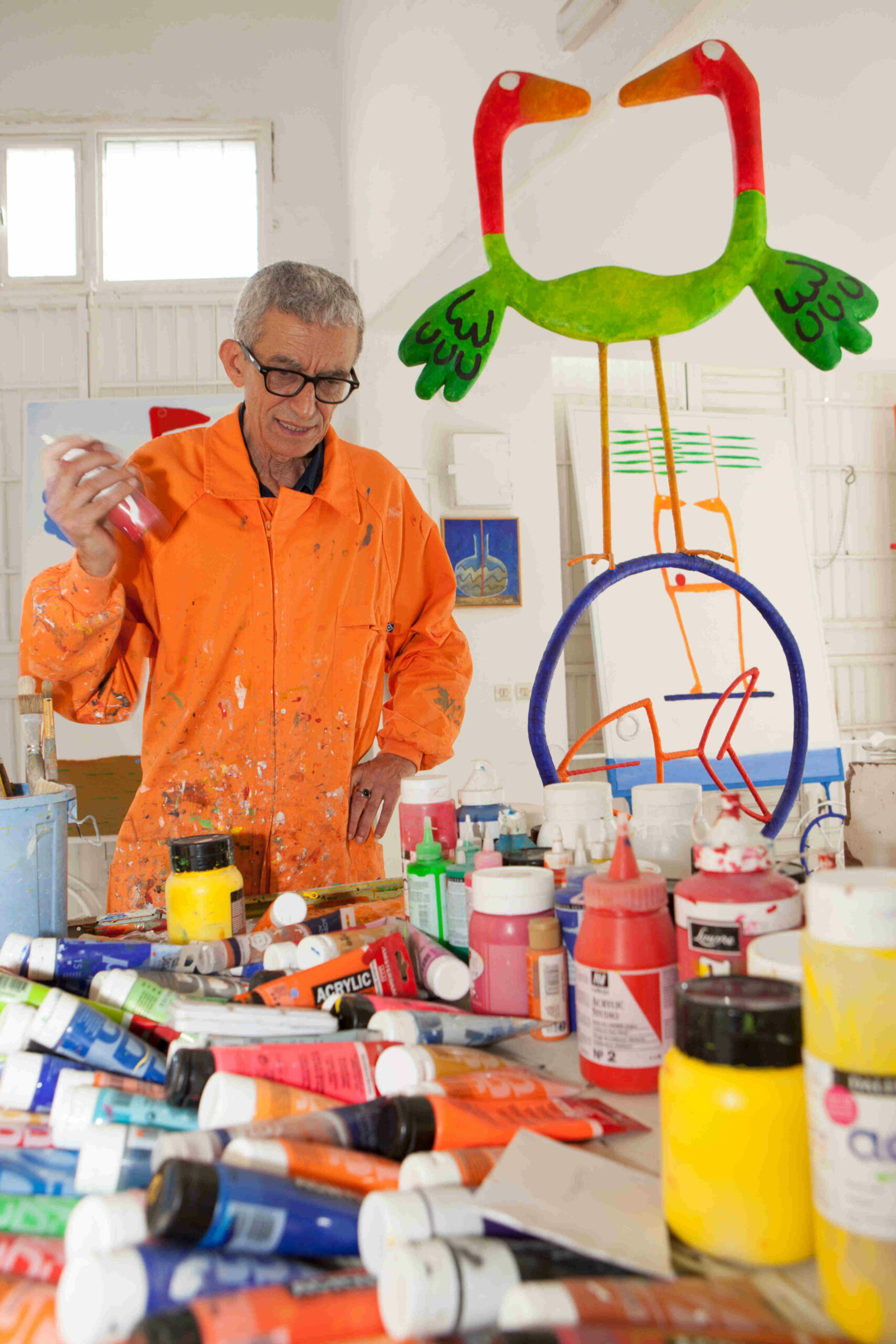 Abdelrkim Ouazzani dans son atelier à Tétouan ©CMOOA